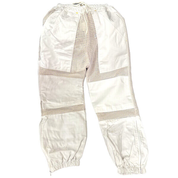 Pantalon ventilé blanc 3 couches, 4 poches