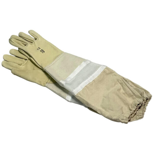 Gant cuir vache manche longue aérée