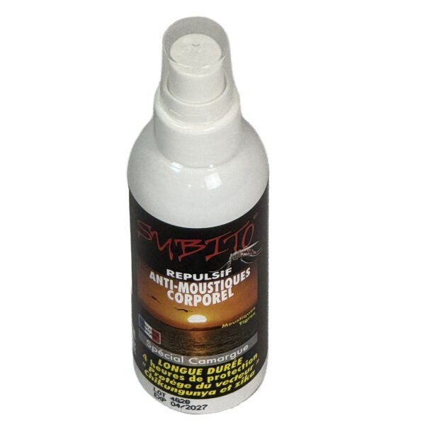 Répulsif anti-moustiques corporel vaporisateur. Vaporisateur 100ml