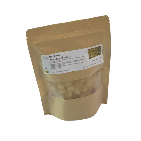 Bonbon eucalyptus miel 20%, le sachet de 250g