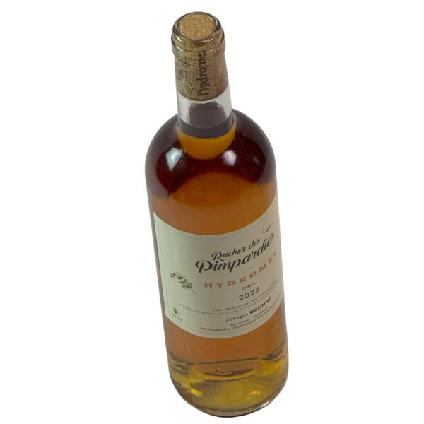 Hydromel rucher des Pimpardies, 75cl liquoreux, bout.flûte avec étiquette, l'unité