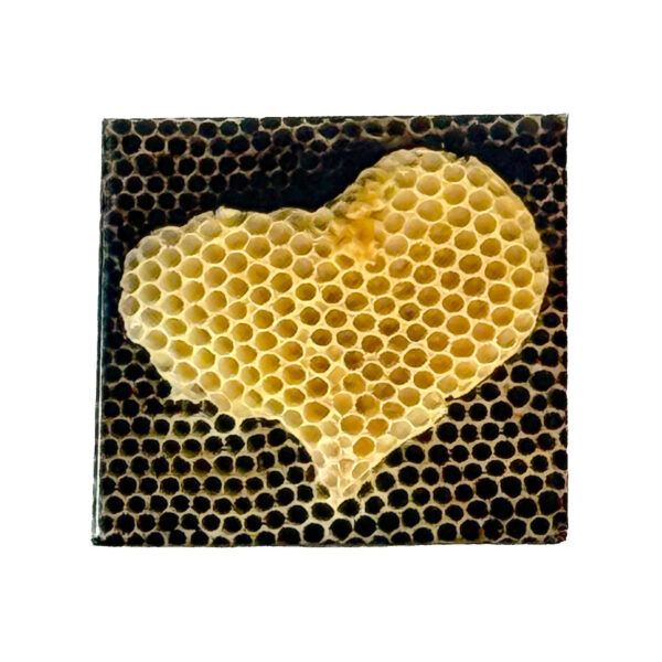 Magnet "coeur de cire" 65*65mm
