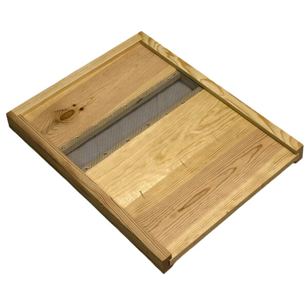 Plancher Dadant 10 ou Langstroth 10 QUALIRUCHE pin superposé aéré galva 550*430*45mm