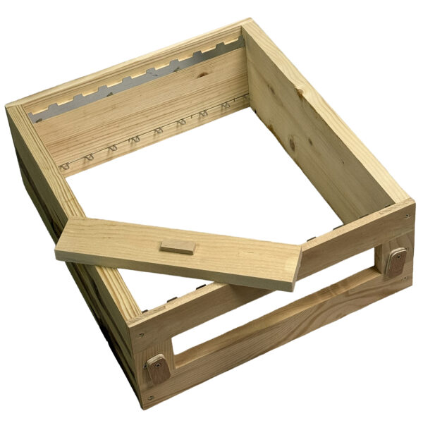 Hausse Dadant 10 VISIO (1 vitre) épicéa superposé MI-BOIS crémailères 9 cadres 500*430*170*25mm