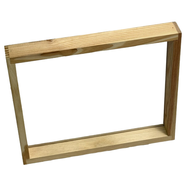 Couvre cadres Dadant 10 VISIO plexi 3mm encadré (trou nourrissement central) 500*430*50mm