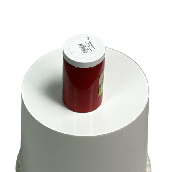 Peinture naturelle pour ruche QUALIRUCHE rouge carmin, le pot de 400g