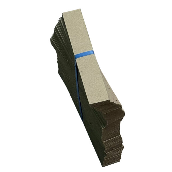 Planchette carton GRISE 220*35mm densité 900g/m2, le paquet de 100