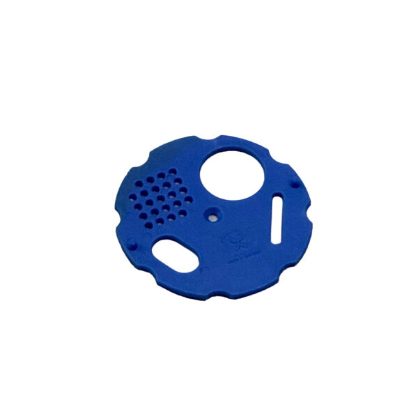 Entrée ronde plastique multiposition pour nuc bleue année finissant par 5 et 0 (diam. : 80mm)
