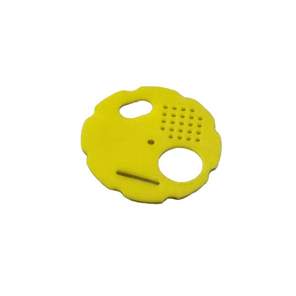 Entrée ronde plastique multiposition pour nuc jaune année finissant par 2 et 7 (diam. : 80mm)