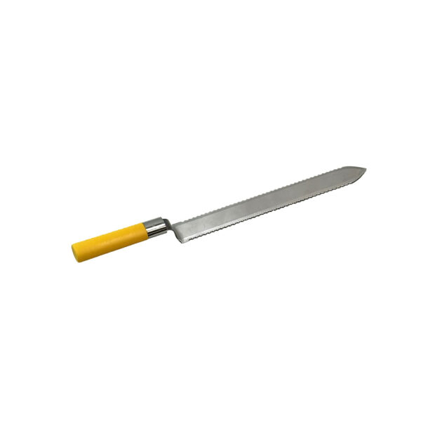 Couteau désoperculer inox dent 27cm manche plastique
