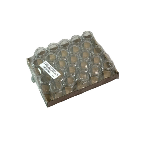 Pot verre 196ml hexagonal TO58, le carton de 25