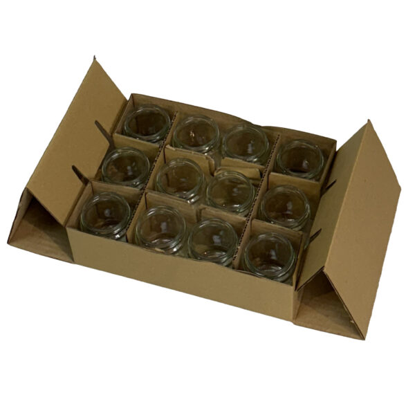 Pot verre 228ml standard TO63 (250g miel), le pack de 12