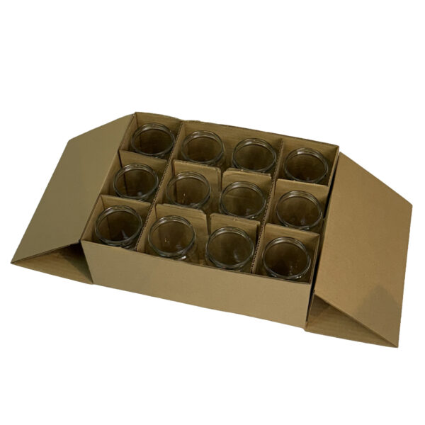Pot verre 750ml  standard TO82 (1kg miel), le pack de 12