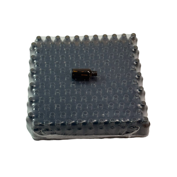 Flacon verre ambré 10ml TO18, le pack de 187