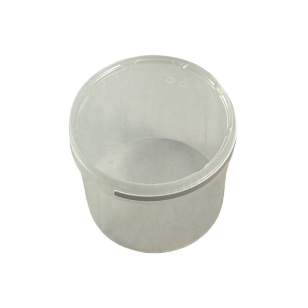 Seau cristal transparent plastique 3L