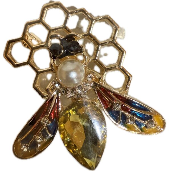 Broche Reine sur alveoles