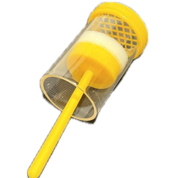 Cage à marquer à piston poussoir jaune embout plastique en V